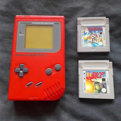 Gameboy Original Red Bundle