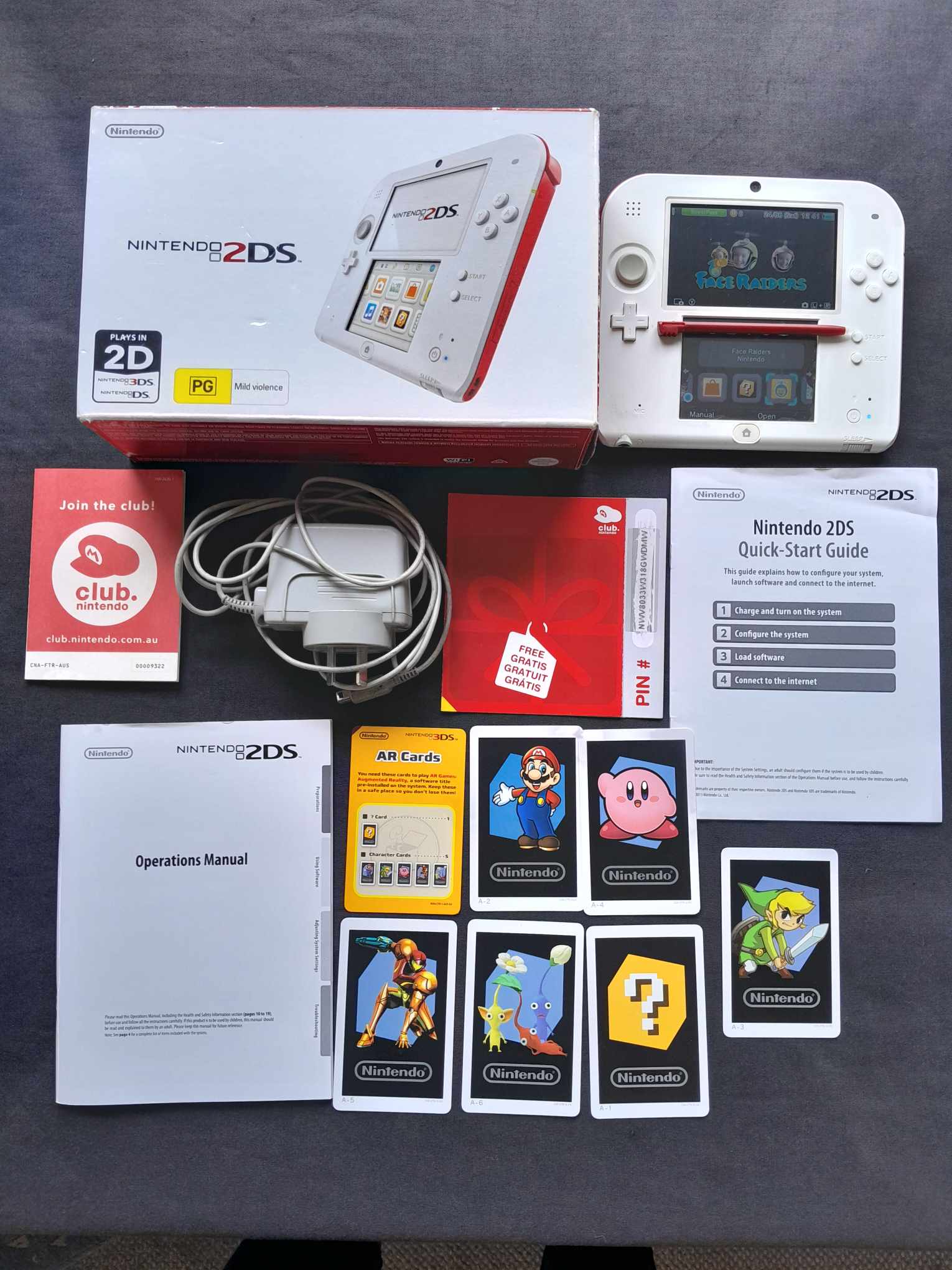 Nintendo 2DS Red + White Boxed – Respect Retro Gaming